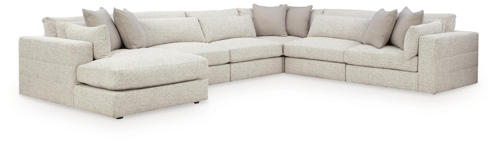 Ashbourne Estate Snowstone 6-Piece Sectional with Chaise view 3