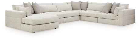 Ashbourne Estate Snowstone 6-Piece Sectional with Chaise view 3