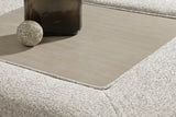 Ashbourne Estate Snowstone Chenille Oversized Accent Ottoman detail view