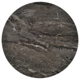 Barcelo Round Faux Marble Top Metal Side Table Grey view 7