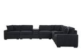 Barista Black 8-Piece Modular Sectional Set w Bluetooth Speaker view 2