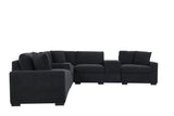 Barista Black 8-Piece Modular Sectional Set w Bluetooth Speaker view 4