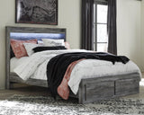 Baystorm Gray Panel Bedroom Set Queen 4: Bed, Dresser, Mirror, NightStand from Ella Furniture