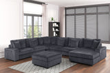 Bazooka Charcoal 7-Piece Sectional view 2
