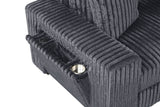 Bazooka Charcoal 7-Piece Sectional view 3