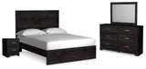 Belachime Charcoal Panel Bedroom Set from Ella Furniture