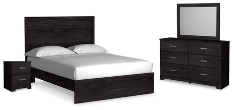 Belachime Charcoal Panel Bedroom Set from Ella Furniture