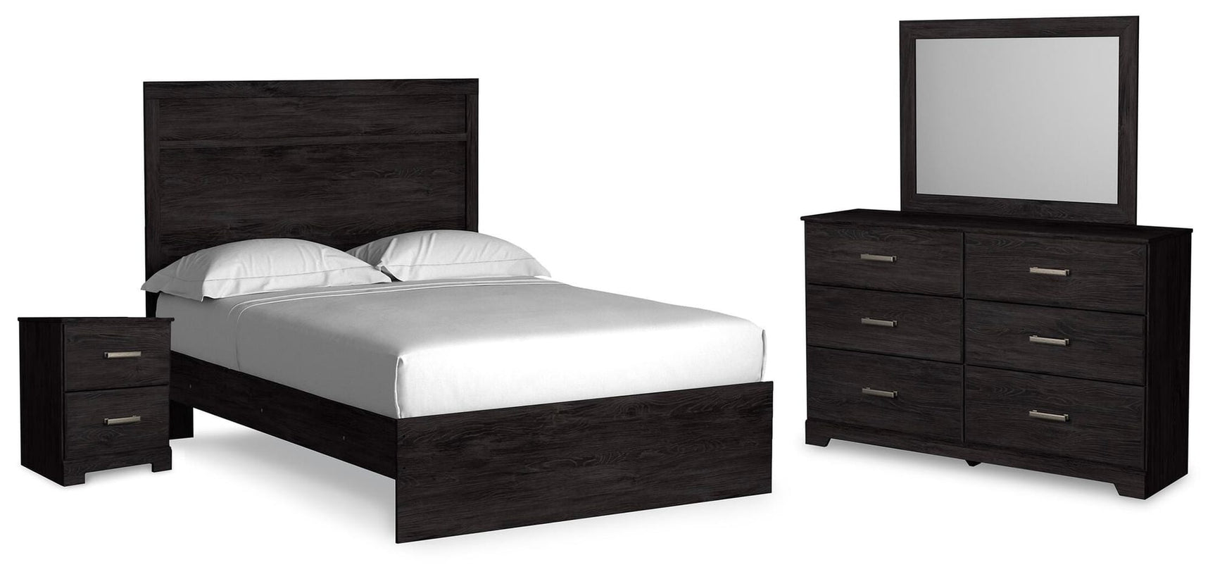 Belachime Charcoal Panel Bedroom Set view 3