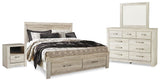 Bellaby Whitewash Platform Bedroom Set view 2