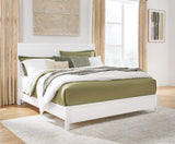 Binterglen White Panel Bedroom Set King 3: Bed, Dresser, Mirror from Ella Furniture