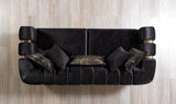 Ella Black Velvet Sofa & Loveseat - Ella Furniture