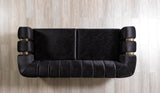Ella Black Velvet Sofa & Loveseat - Ella Furniture