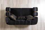 Ella Black Velvet Sofa & Loveseat - Ella Furniture