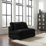 Blaine Upholstered Armless Chair Black view 2