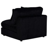 Blaine Upholstered Armless Chair Black view 6