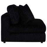 Blaine Upholstered Armless Chair Black view 8