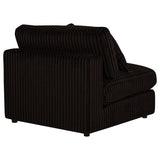 Blaine Upholstered Armless Chair Chocolate view 7