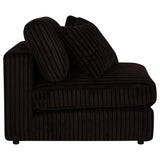 Blaine Upholstered Armless Chair Chocolate view 8