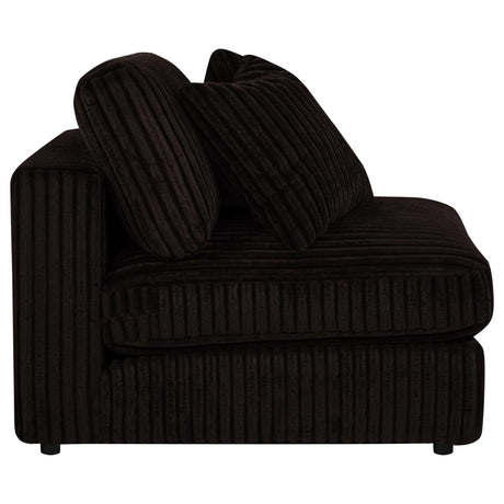Blaine Upholstered Armless Chair Chocolate view 8