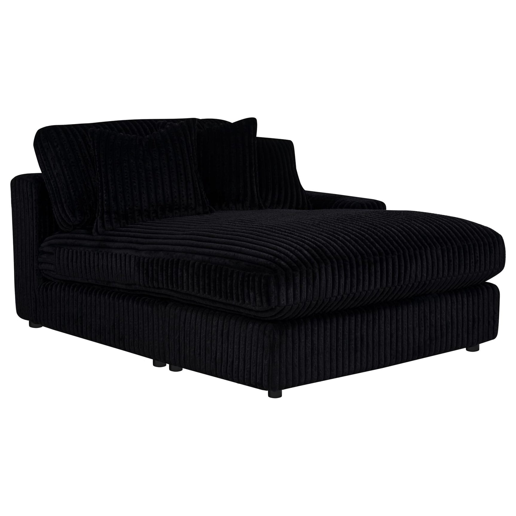 Blaine Upholstered Reversible Chaise Sectional Sofa Black view 10