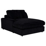 Blaine Upholstered Reversible Chaise Sectional Sofa Black view 11