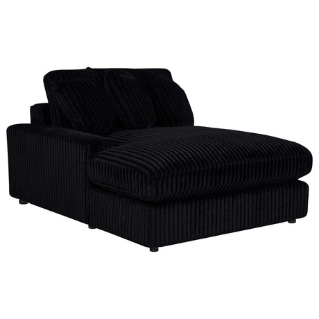 Blaine Upholstered Reversible Chaise Sectional Sofa Black view 11