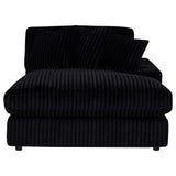 Blaine Upholstered Reversible Chaise Sectional Sofa Black view 12