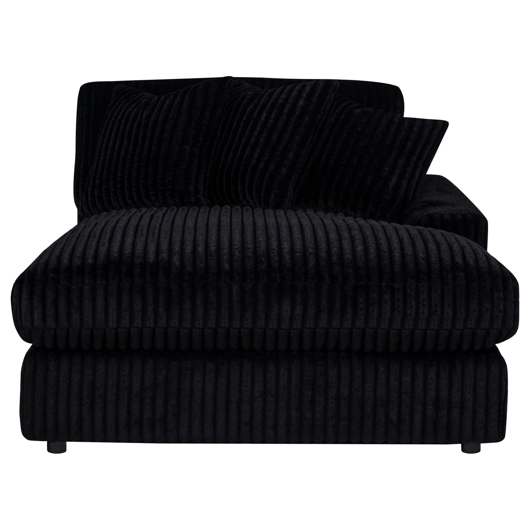 Blaine Upholstered Reversible Chaise Sectional Sofa Black view 12