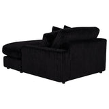 Blaine Upholstered Reversible Chaise Sectional Sofa Black view 14
