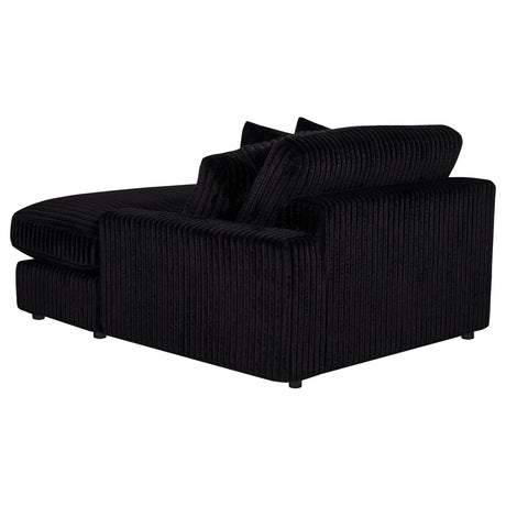 Blaine Upholstered Reversible Chaise Sectional Sofa Black view 14