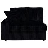 Blaine Upholstered Reversible Chaise Sectional Sofa Black view 16