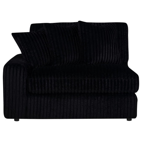 Blaine Upholstered Reversible Chaise Sectional Sofa Black view 16