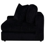 Blaine Upholstered Reversible Chaise Sectional Sofa Black view 17
