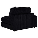 Blaine Upholstered Reversible Chaise Sectional Sofa Black view 18