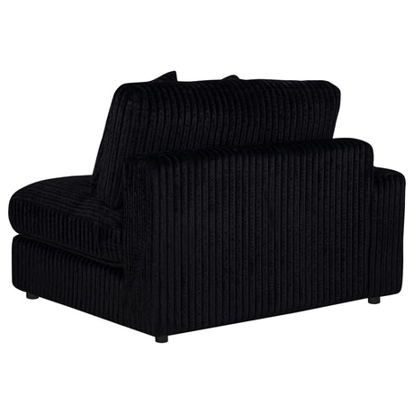Blaine Upholstered Reversible Chaise Sectional Sofa Black view 18