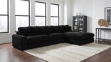 Blaine Upholstered Reversible Chaise Sectional Sofa Black from Ella Furniture