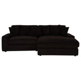 Blaine Upholstered Reversible Chaise Sectional Sofa Chocolate view 4