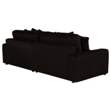 Blaine Upholstered Reversible Chaise Sectional Sofa Chocolate view 7