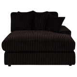 Blaine Upholstered Reversible Chaise Sectional Sofa Chocolate view 12