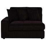 Blaine Upholstered Reversible Chaise Sectional Sofa Chocolate view 16