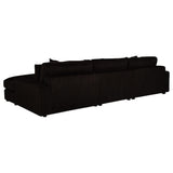 Blaine Upholstered Reversible Chaise Sectional Sofa Chocolate view 6