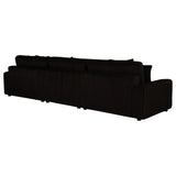 Blaine Upholstered Reversible Chaise Sectional Sofa Chocolate view 7