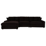Blaine Upholstered Reversible Chaise Sectional Sofa Chocolate view 8