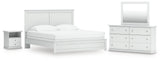 Bostwick White Shoals Panel Bedroom Set view 3