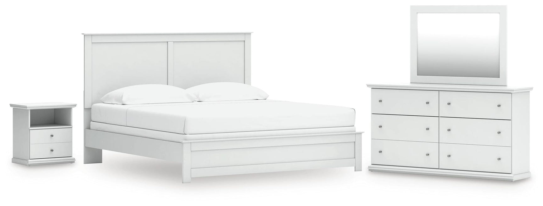 Bostwick White Shoals Panel Bedroom Set view 3