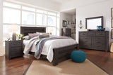 Brinxton Charcoal Panel Bedroom Set King 3: Bed, Dresser, Mirror from Ella Furniture