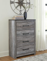 Bronyan Dark Gray Panel Bedroom Set view 2