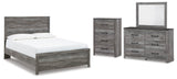 Bronyan Dark Gray Panel Bedroom Set view 20