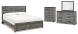 Bronyan Dark Gray Panel Bedroom Set view 21