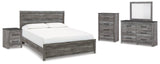 Bronyan Dark Gray Panel Bedroom Set view 26